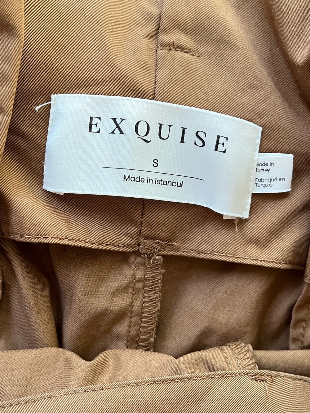 Anthropologie Exquise Pants Pleated Tie-Front Trousers in Copper Size Small - Picture 11 of 12